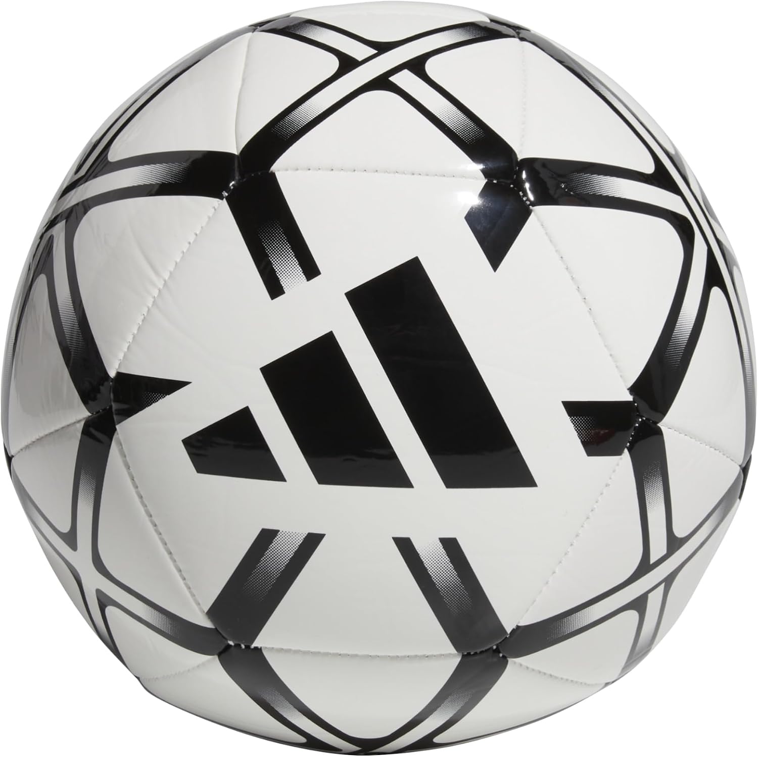 Detalle de Adidas Starlancer Club Ball Recreation Ball Size 5 – bianco/nero