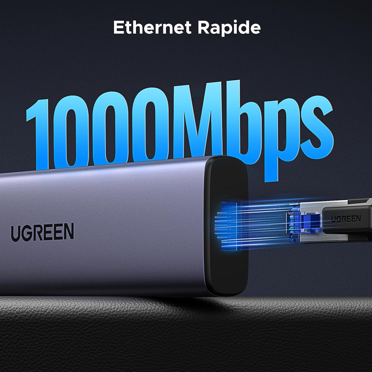 Thumbnail 3 de UGREEN Revodok 1061 Hub USB C 6 en 1 – Ethernet Gigabit, HDMI 4K, PD 100W et 3 USB 3.0