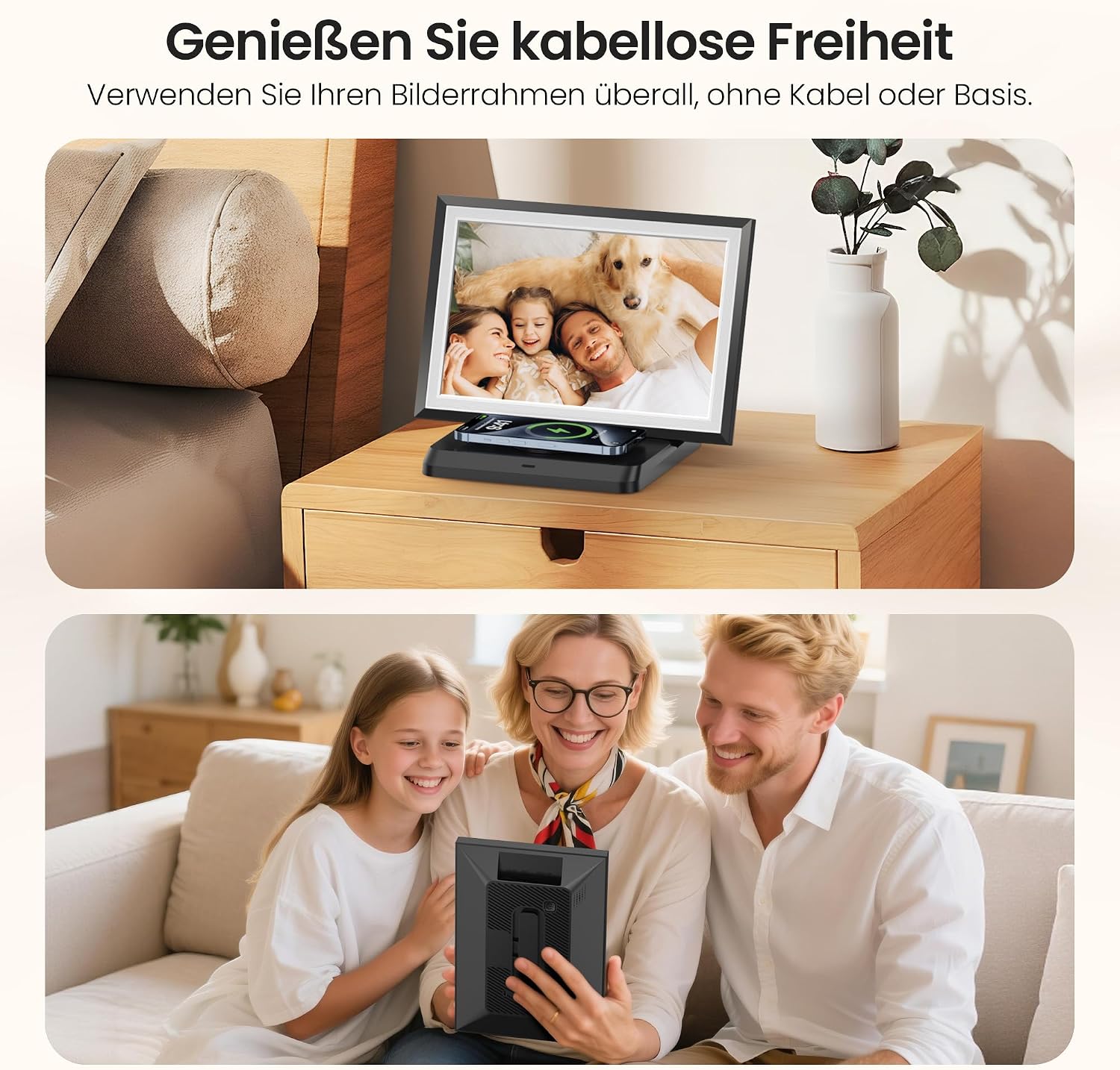 Thumbnail 6 de Frameo 64 GB – 15,6 Zoll Digitaler Bilderrahmen mit WLAN, Touchscreen und Frameo-App