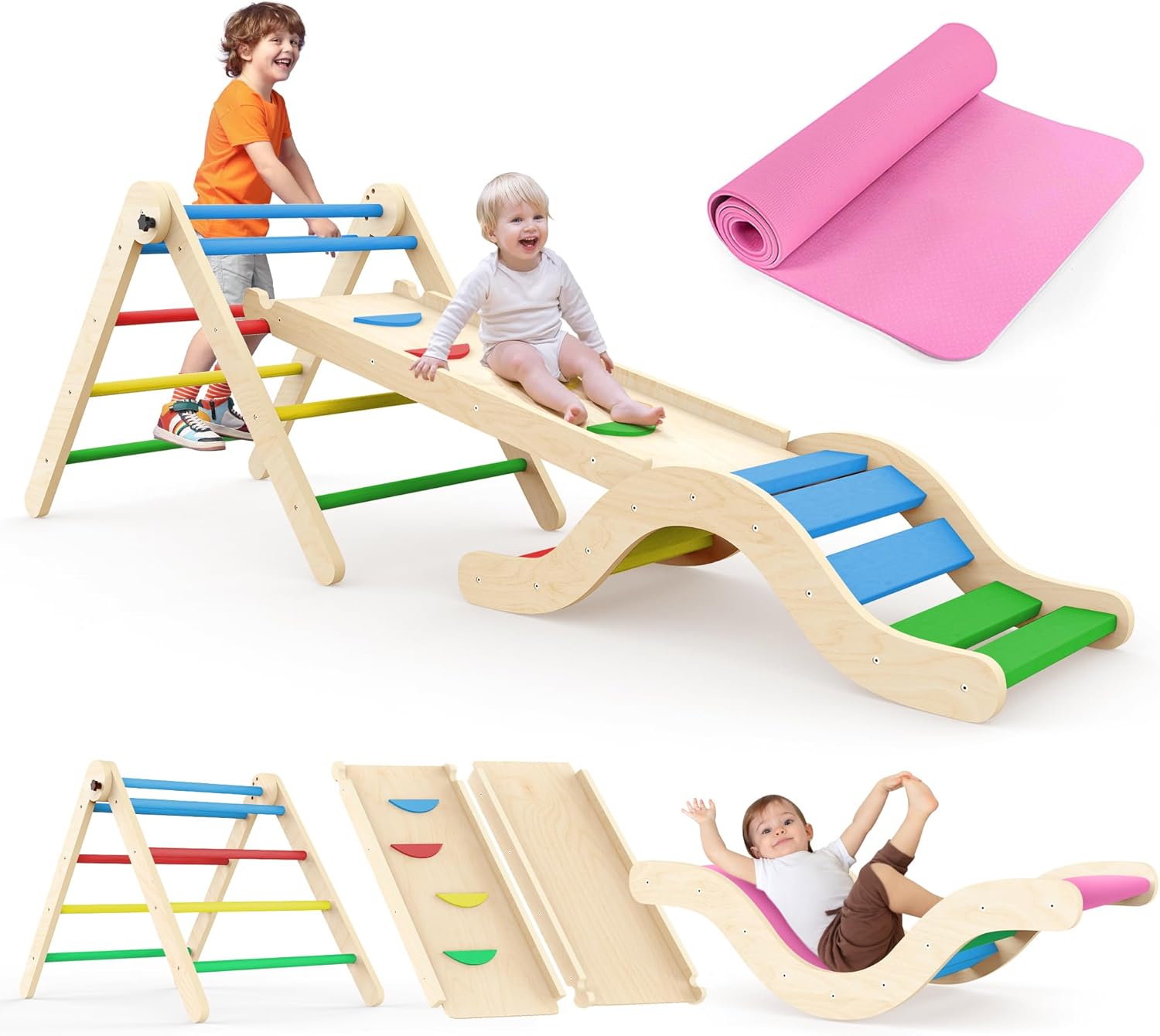 Thumbnail 6 de Montessori Indoor Spielset Klettergerüst 7-in-1