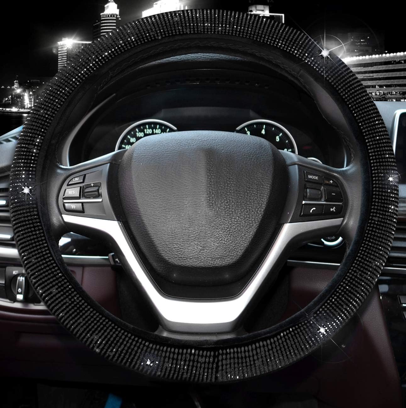 Detalle 2 de Valleycomfy Steering Wheel Cover 15 Inch