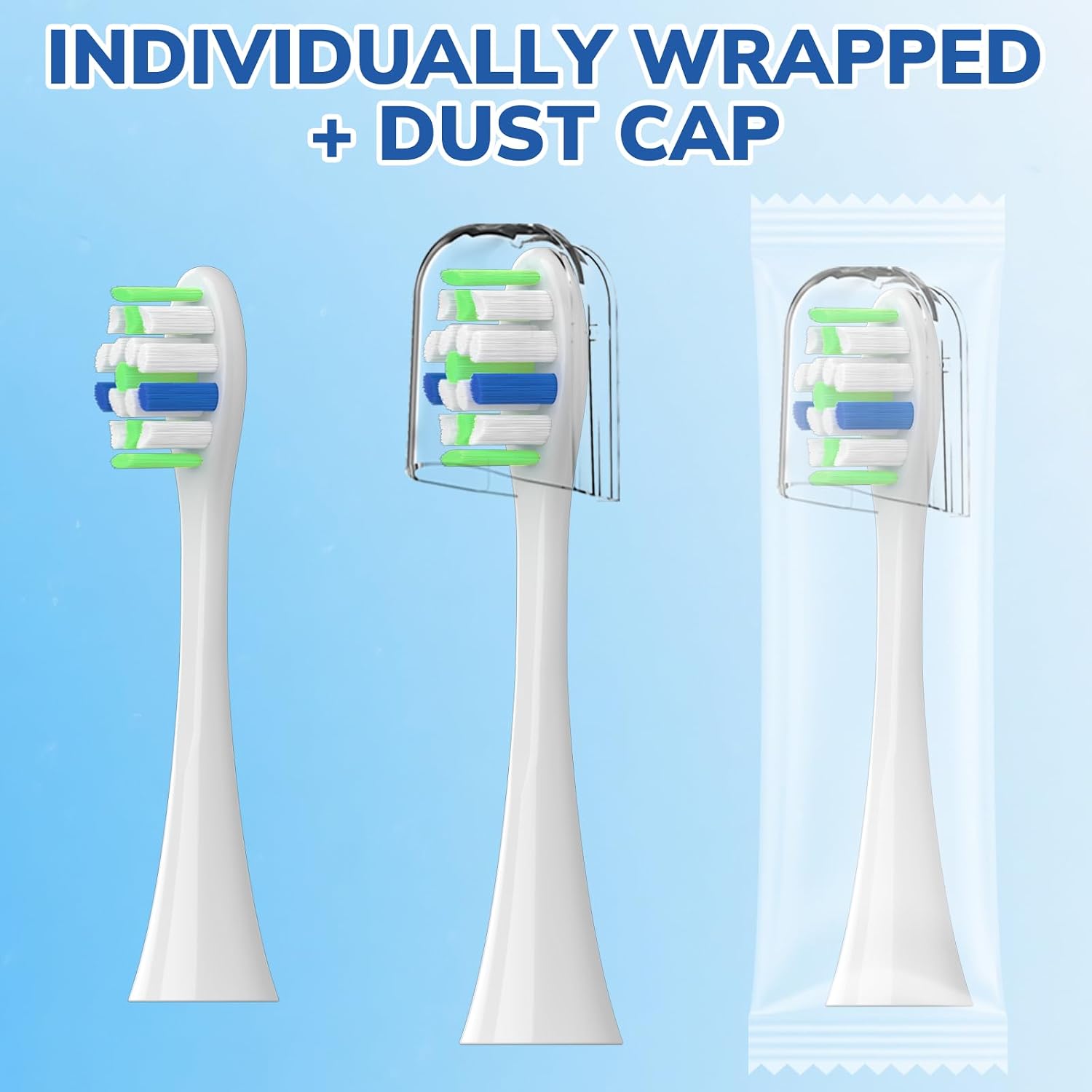 Thumbnail 5 de SEPORUD US-216W-Toothbrush heads-8P Replacement Toothbrush Heads, 8-Pack