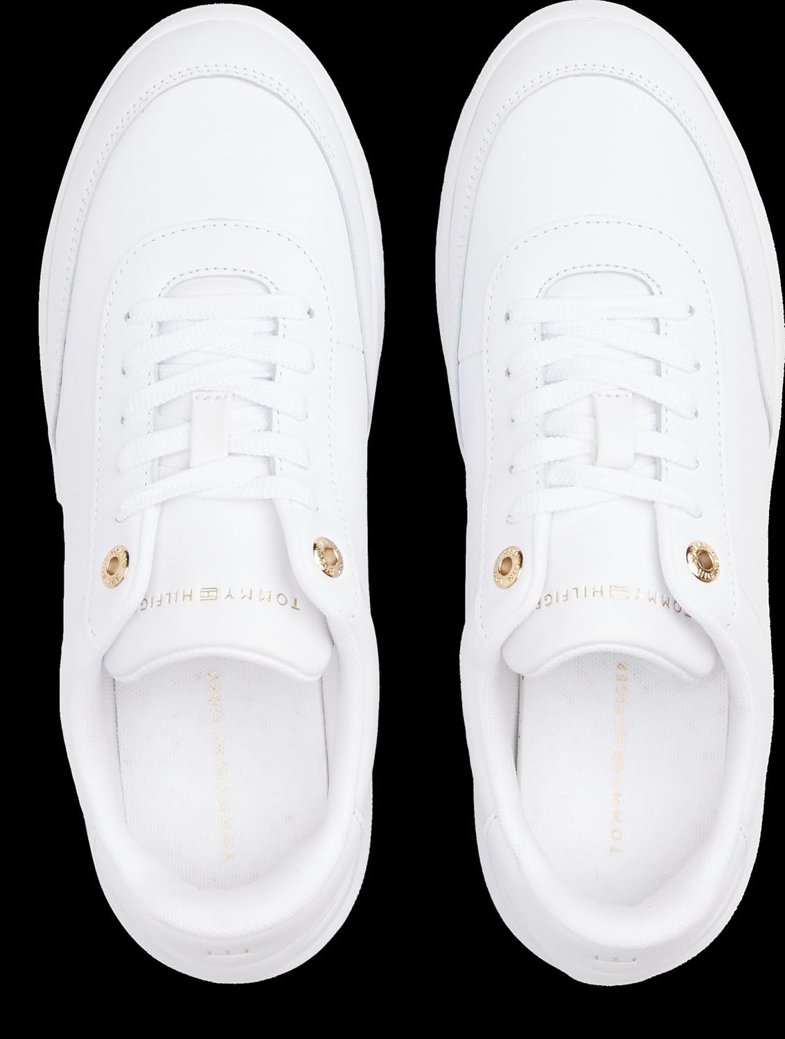 Thumbnail 3 de Tommy Hilfiger Donna Sneakers Essential Chic Court in Pelle – bianco, suola preformata, taglia 41