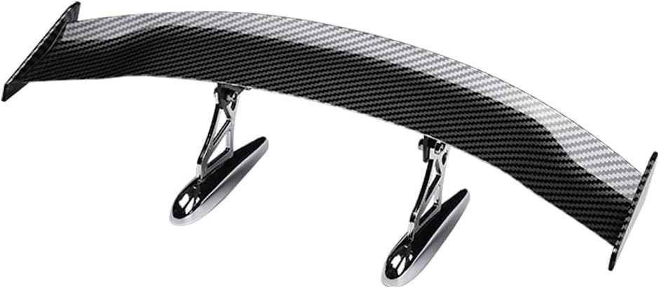 JSCARLIFE Universal Car Mini Spoiler Wing — Carbon Fibre ABS, 30cm rear wing