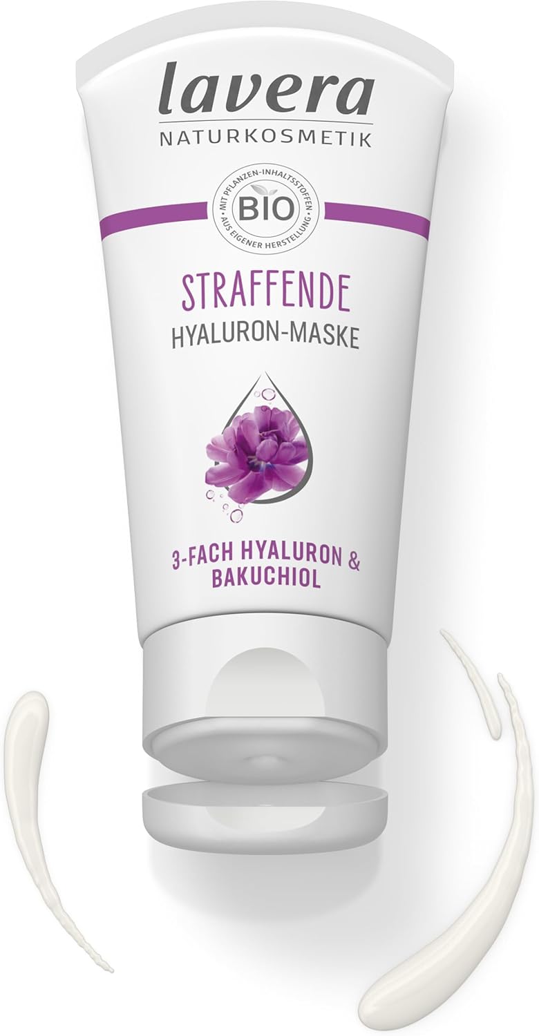 Detalle de Lavera Masque raffermissant à l'acide hyaluronique — végétalien, cosmétique naturel, triple acide hyaluronique et Bakuchiol | 50 ml
