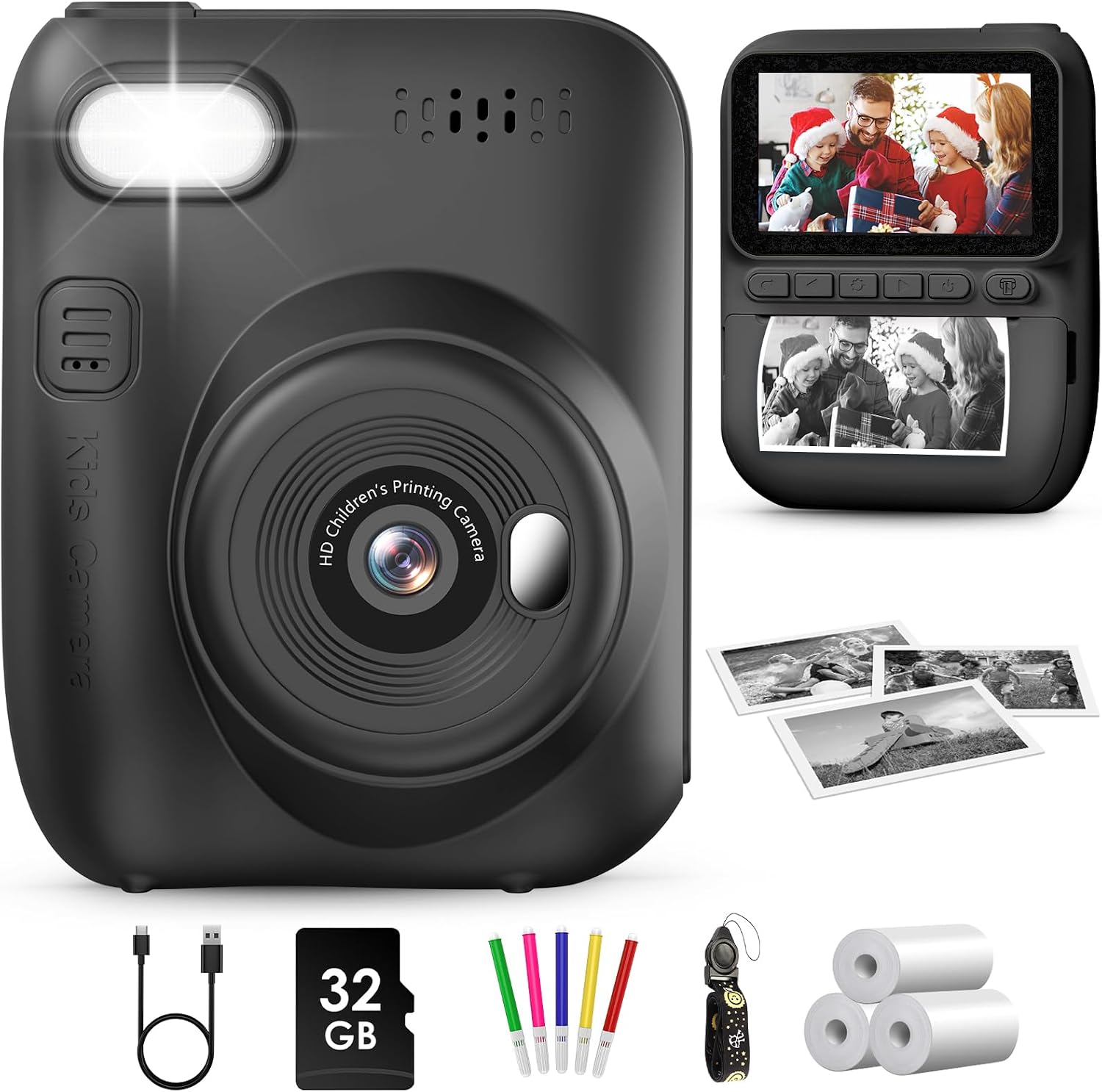 Kids Camera Instant Print 3.0" 32GB