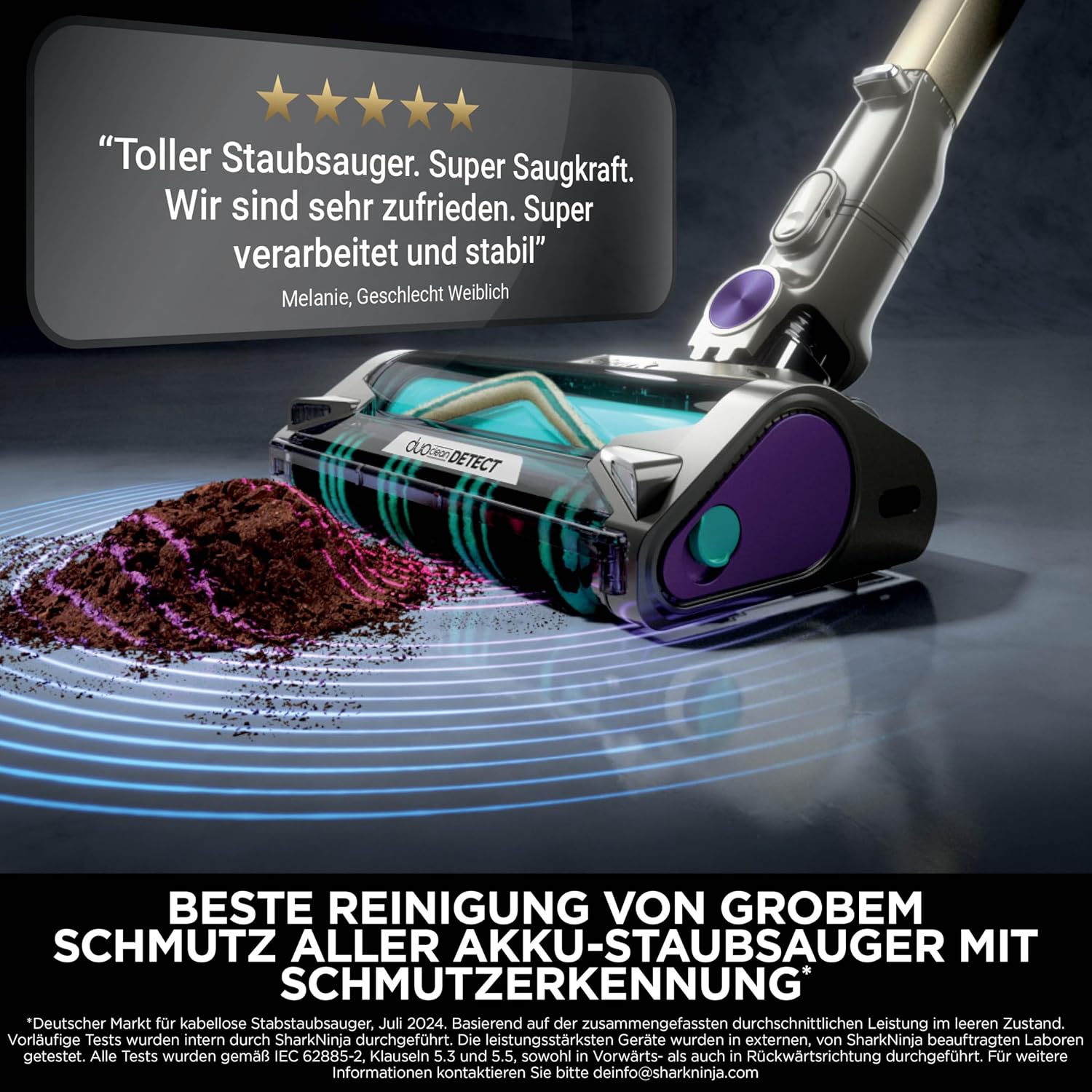 Detalle de Shark PowerDetect Clean & Empty Akku-Staubsauger für Haustierbesitzer – DuoClean Detect