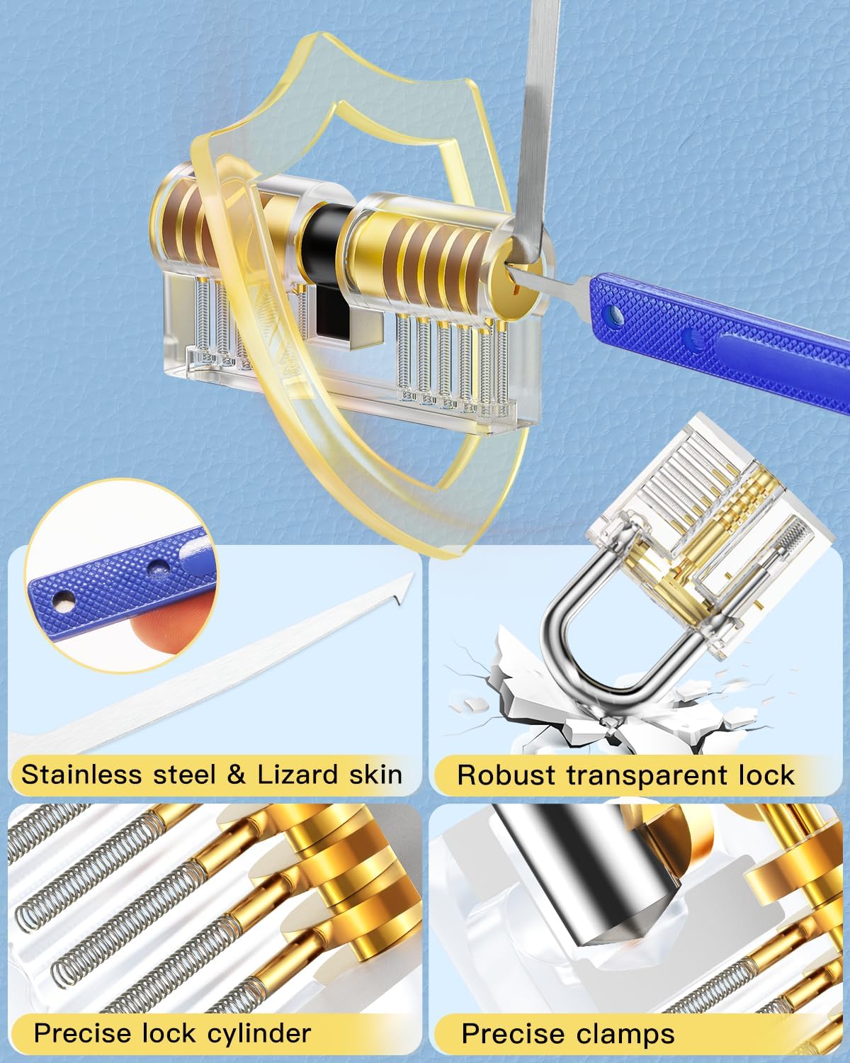 Thumbnail 4 de IPSXP Grimaldelli set da 25 pezzi per lock picking 🗝️
