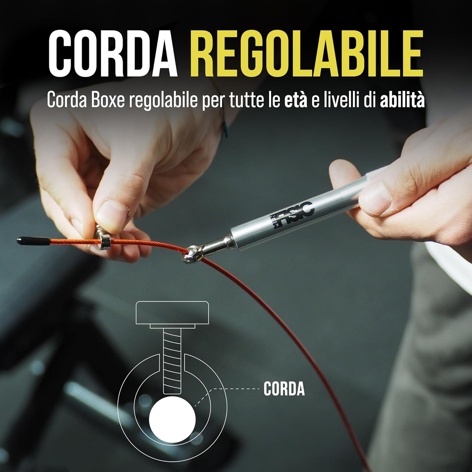 Thumbnail 2 de DISTOCK Corda per saltare professionale da palestra 3,5 m per crossfit e double under