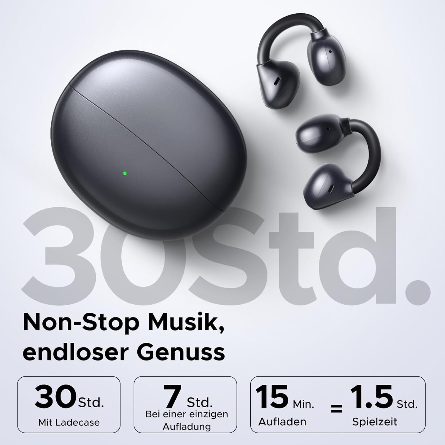 Thumbnail 6 de UGREEN ClipBuds Open‑Ear Kopfhörer 30 Std. Akku