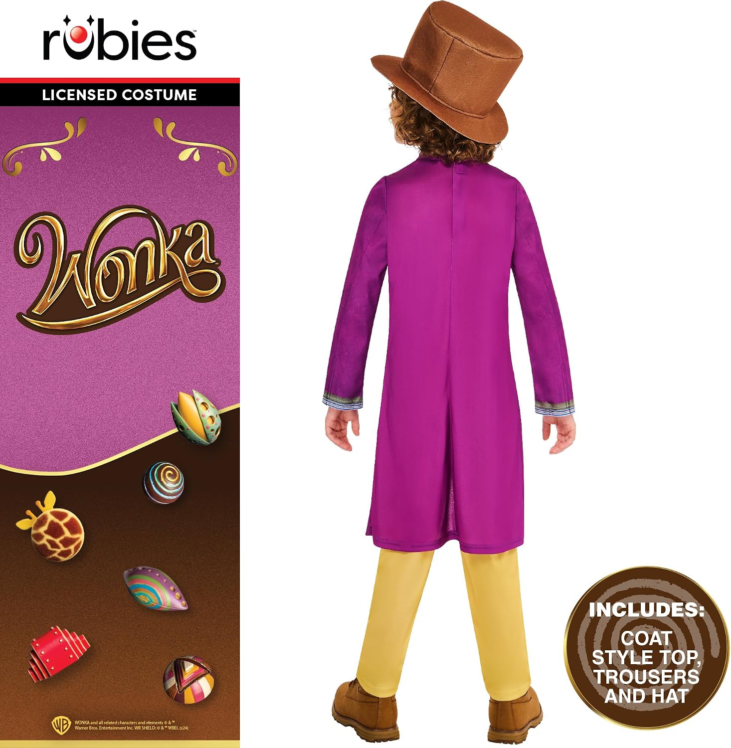Thumbnail 1 de Rubies Willy Wonka Child Costume XS