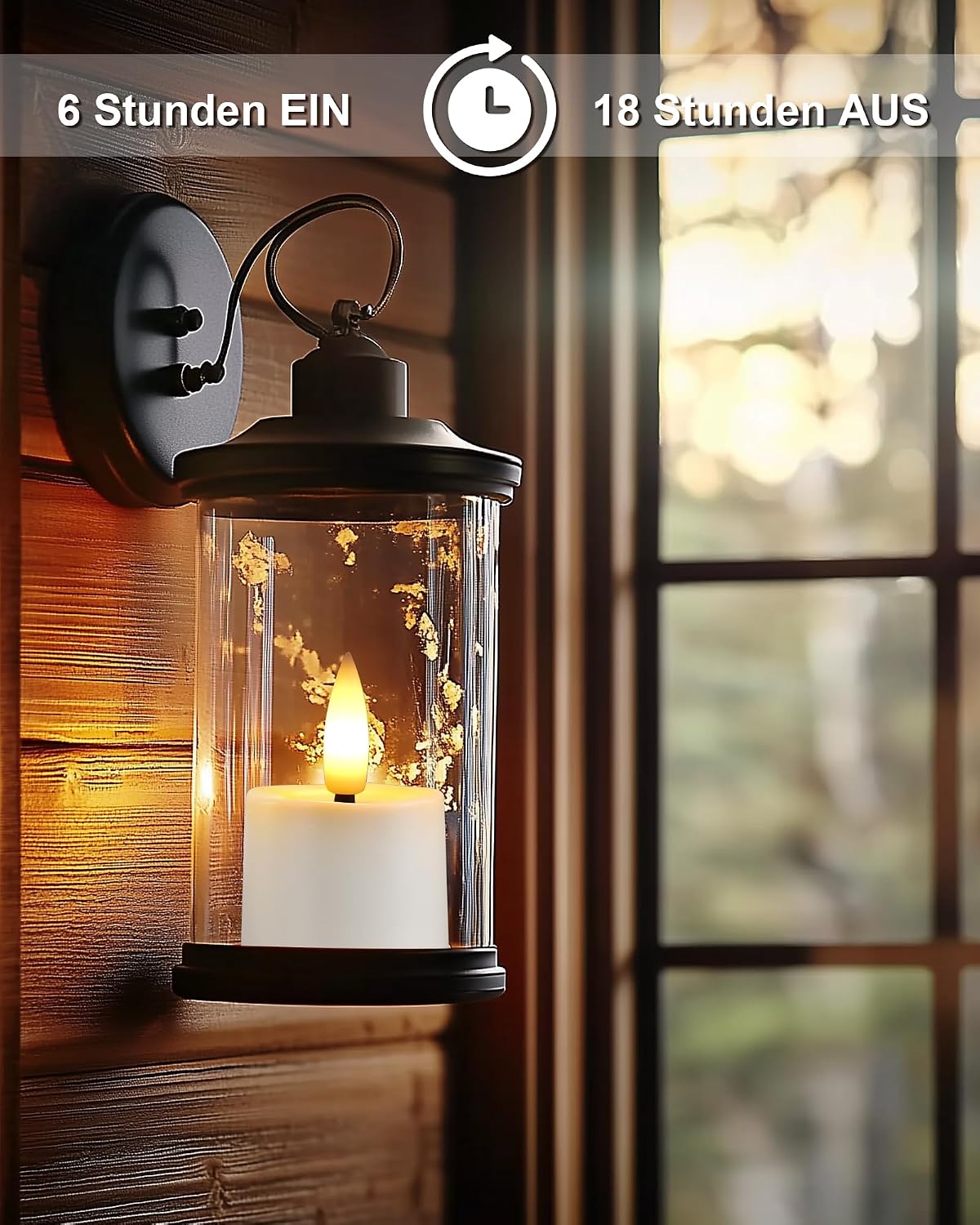 Detalle 2 de Homemory LED Teelichter mit Timer, 12er-Set
