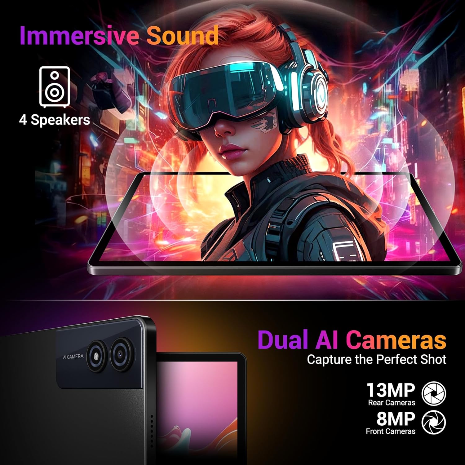 Thumbnail 4 de MAXLEGEN M31 Tablet 13 Zoll (3K 2944×1840) mit Helio G99, Android 15, 4G/5G WLAN Dual SIM inkl. Stift & Hülle