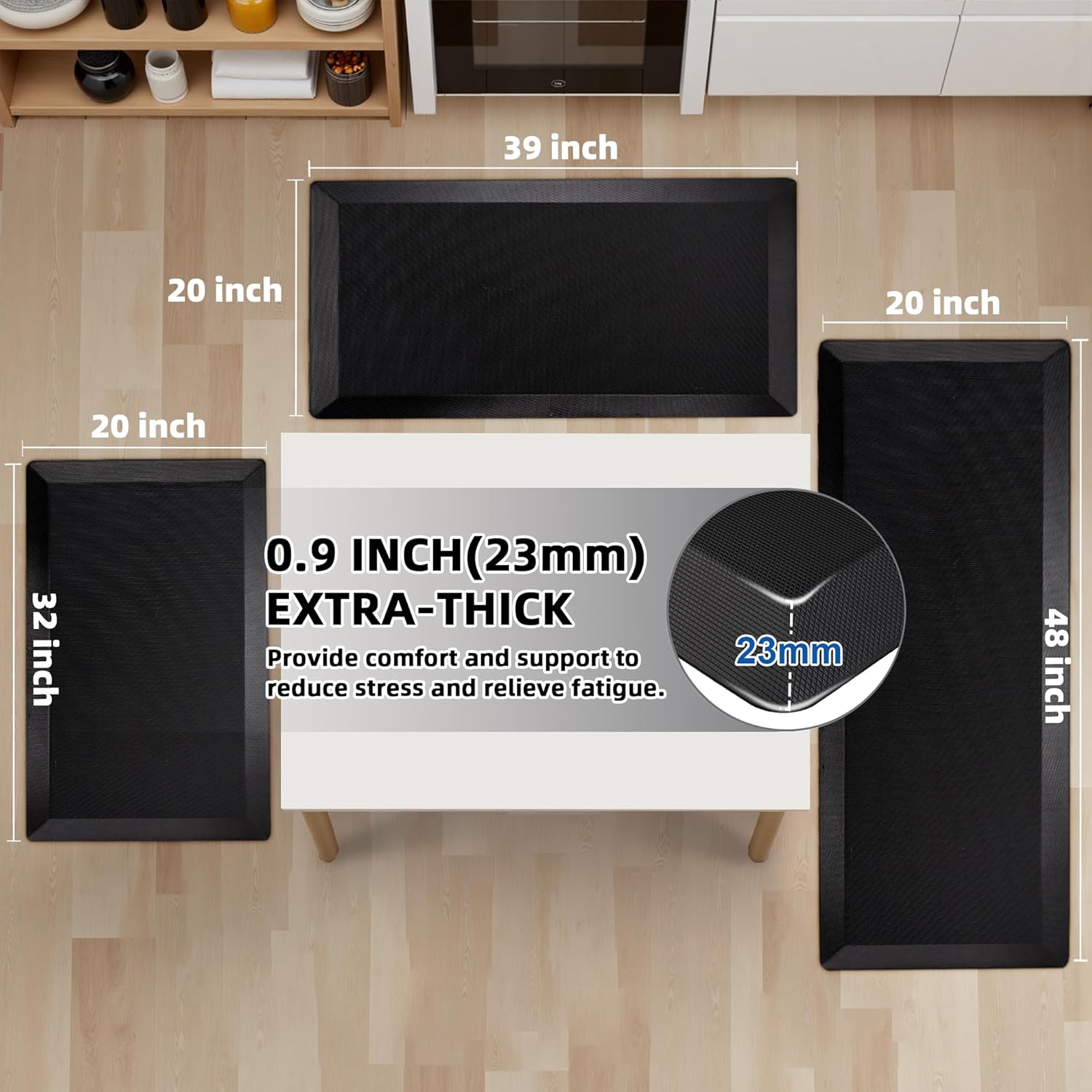Detalle 2 de Anti Fatigue Kitchen Mat 9/10" 20x32