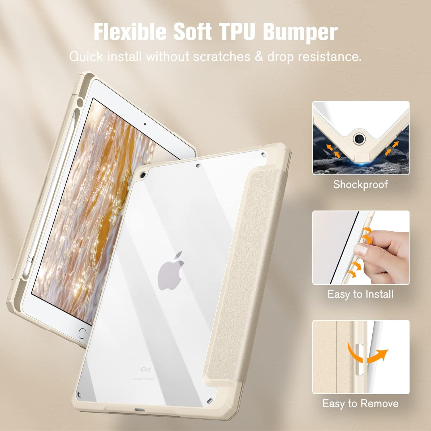 Detalle 1 de Fintie Hybrid Hülle für iPad 10,2 Zoll