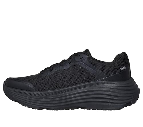 Detalle de Skechers Donna Max Cushioning Endeavour Canova Trainers – Nero Synthetic/Trim