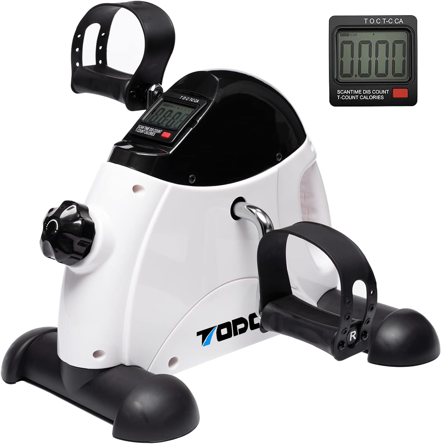 Detalle de TODO Mini Exercise Bike with LCD Monitor and Adjustable Resistance for Arms and Legs