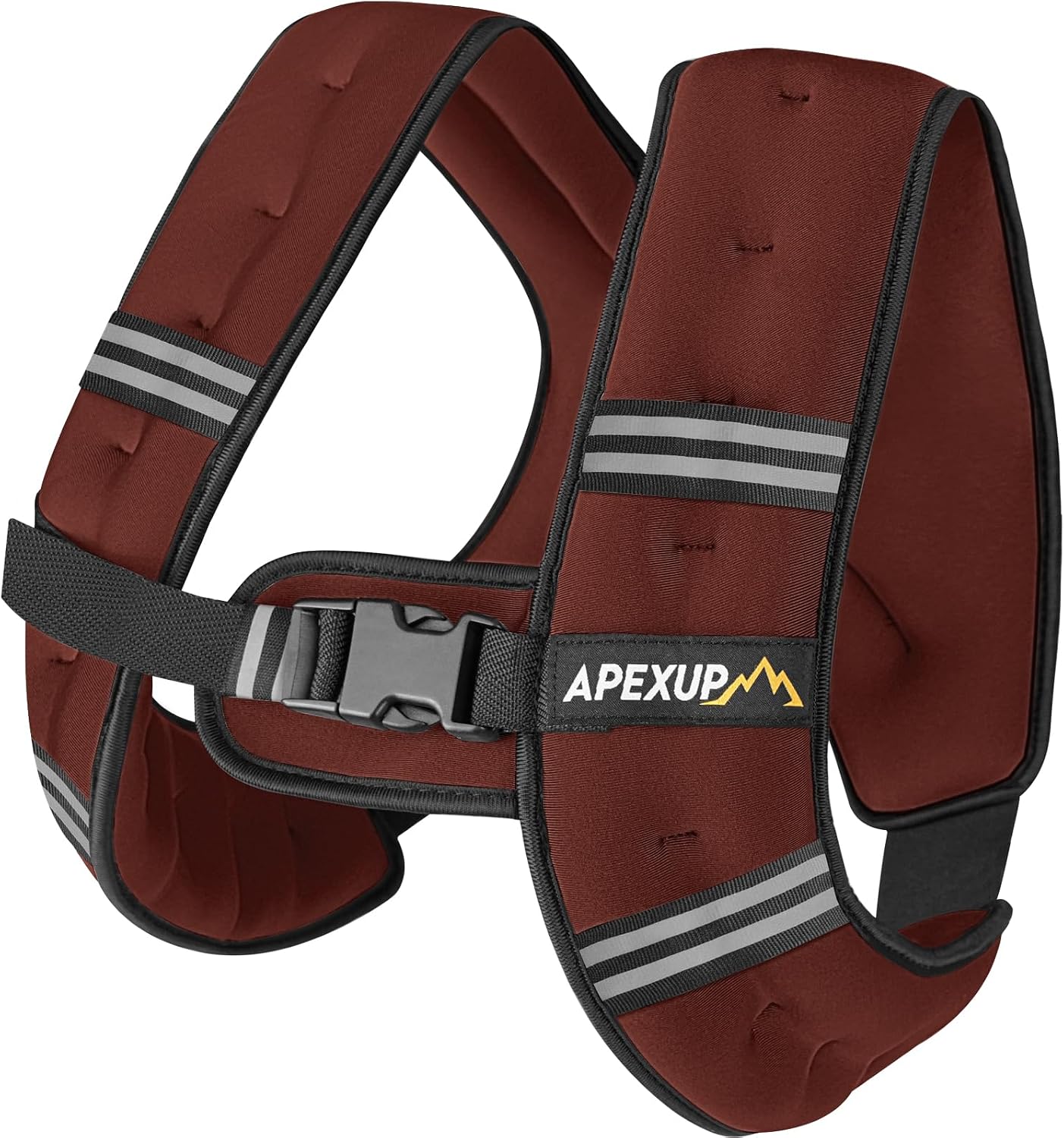 Detalle de APEXUP 5 lb Weighted Vest with Reflective Strips and Mesh Pocket