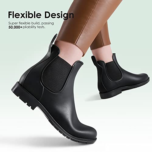 Thumbnail 5 de DREAM PAIRS Wellington Boots Women – Ankle Chelsea Short Wellies, Waterproof