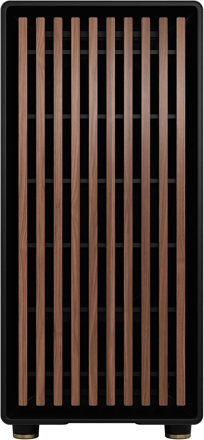 Thumbnail 1 de Fractal Design North Charcoal Black ATX Airflow mid tower with walnut front, two 140mm Aspect PWM fans and USB-C