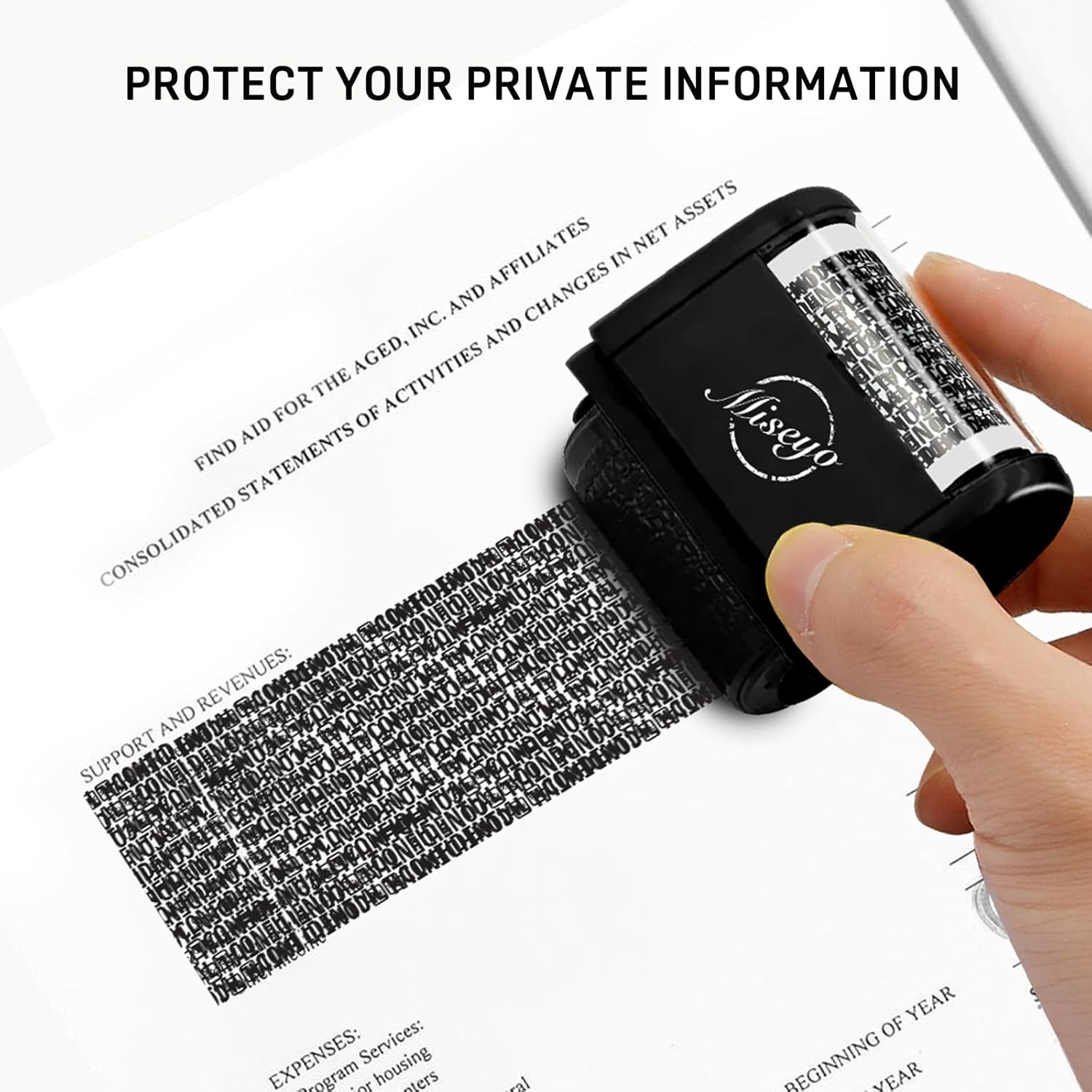 Detalle 2 de Miseyo Wide Identity Theft Roller Stamp set 3 ๐