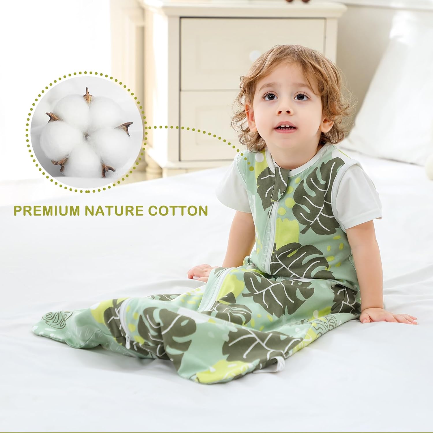 Thumbnail 3 de Nivolltha 2 Pack Super Soft 1 TOG Baby Sleeping Bag – 100% Cotton for 0–6 Months