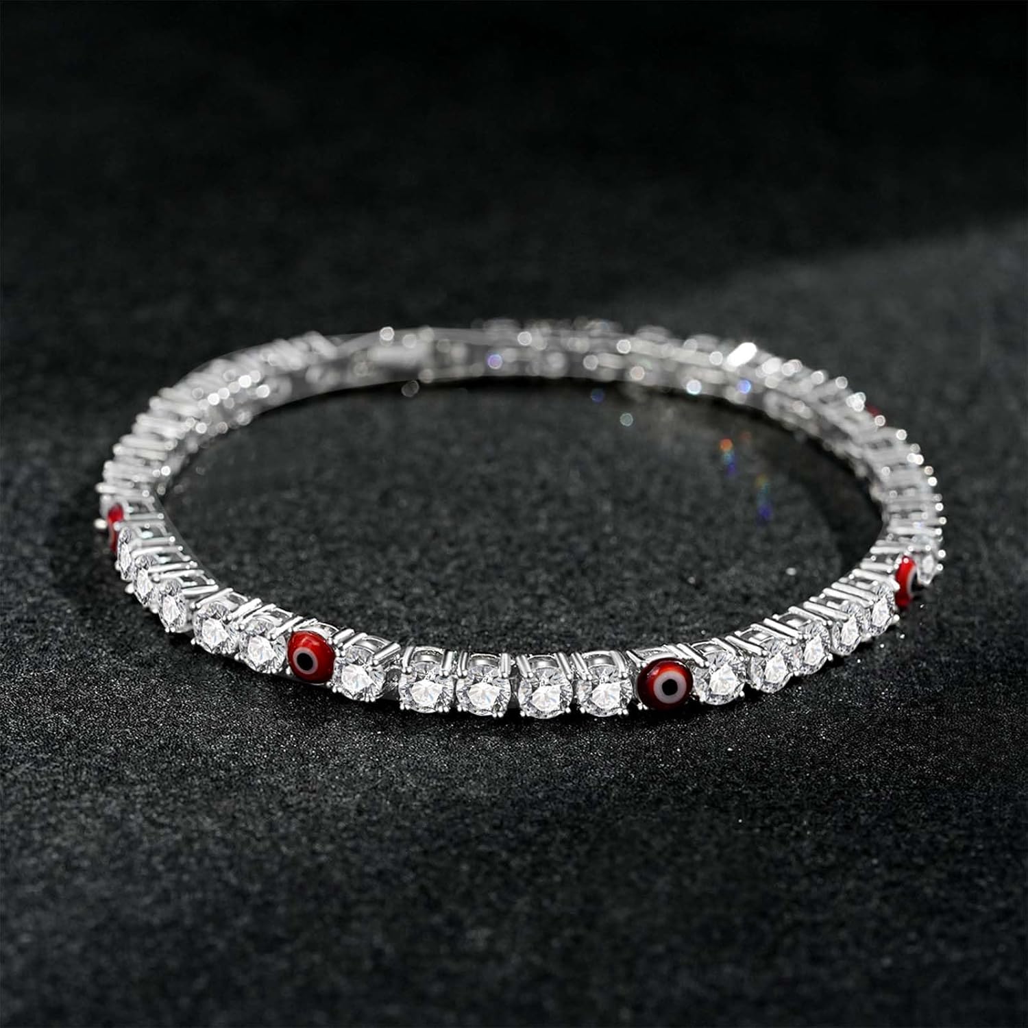 Thumbnail 3 de Leuyuee Böse Blick Armband für Damen – Nazar Amulett mit Zirkonia, 19 cm