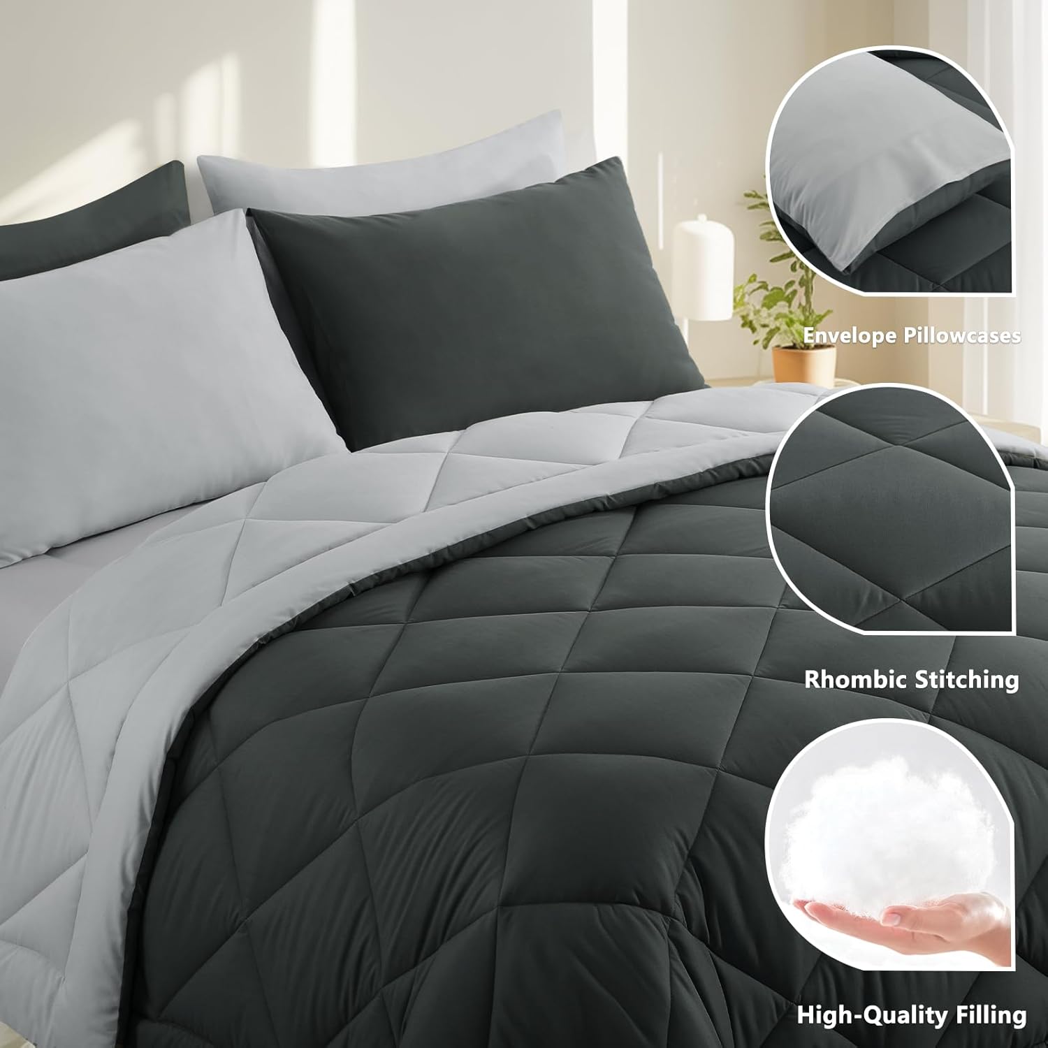 Detalle 1 de RUIKASI coverless duvet 10.5 tog, 200x200cm