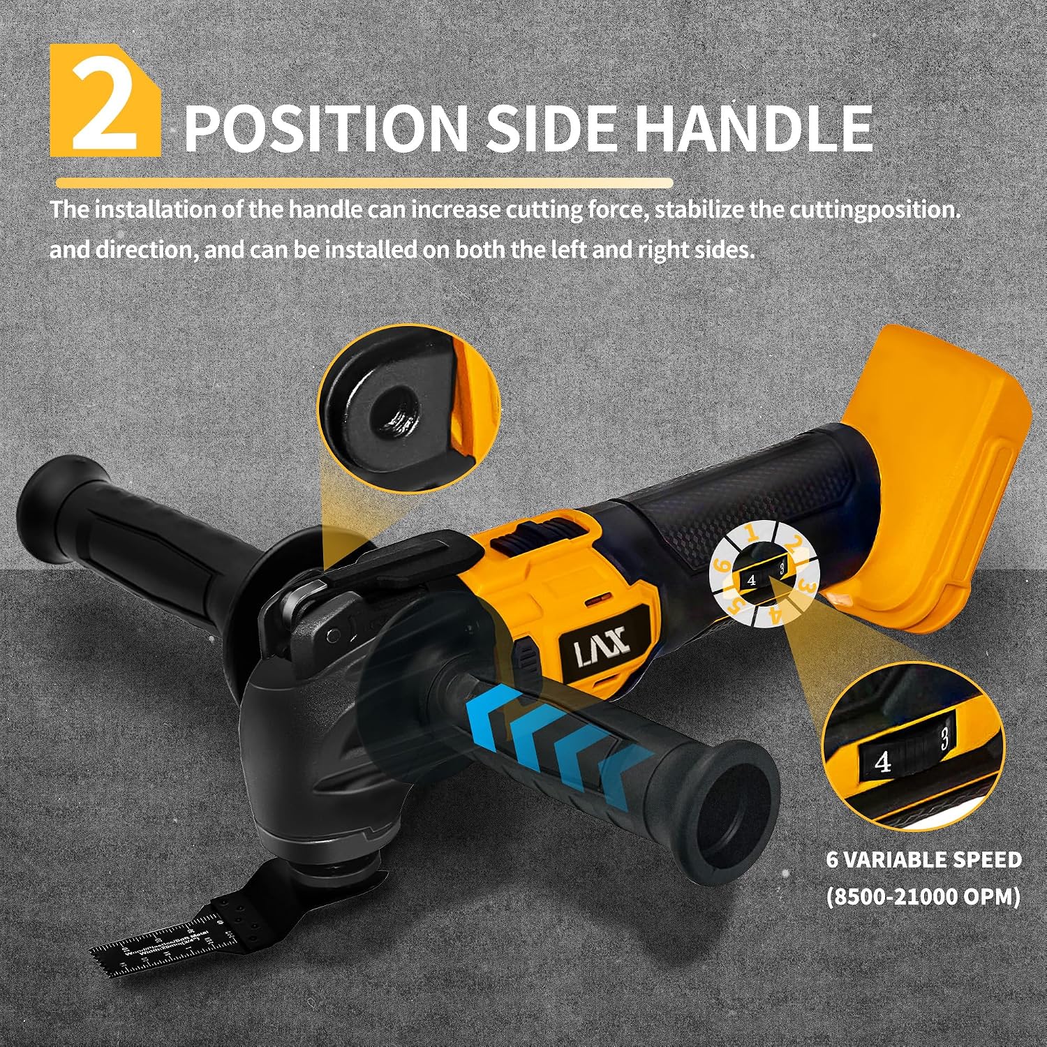 Thumbnail 2 de Oscillating Multi Tool for DeWalt 18V Battery – 21‑Piece Accessory Kit