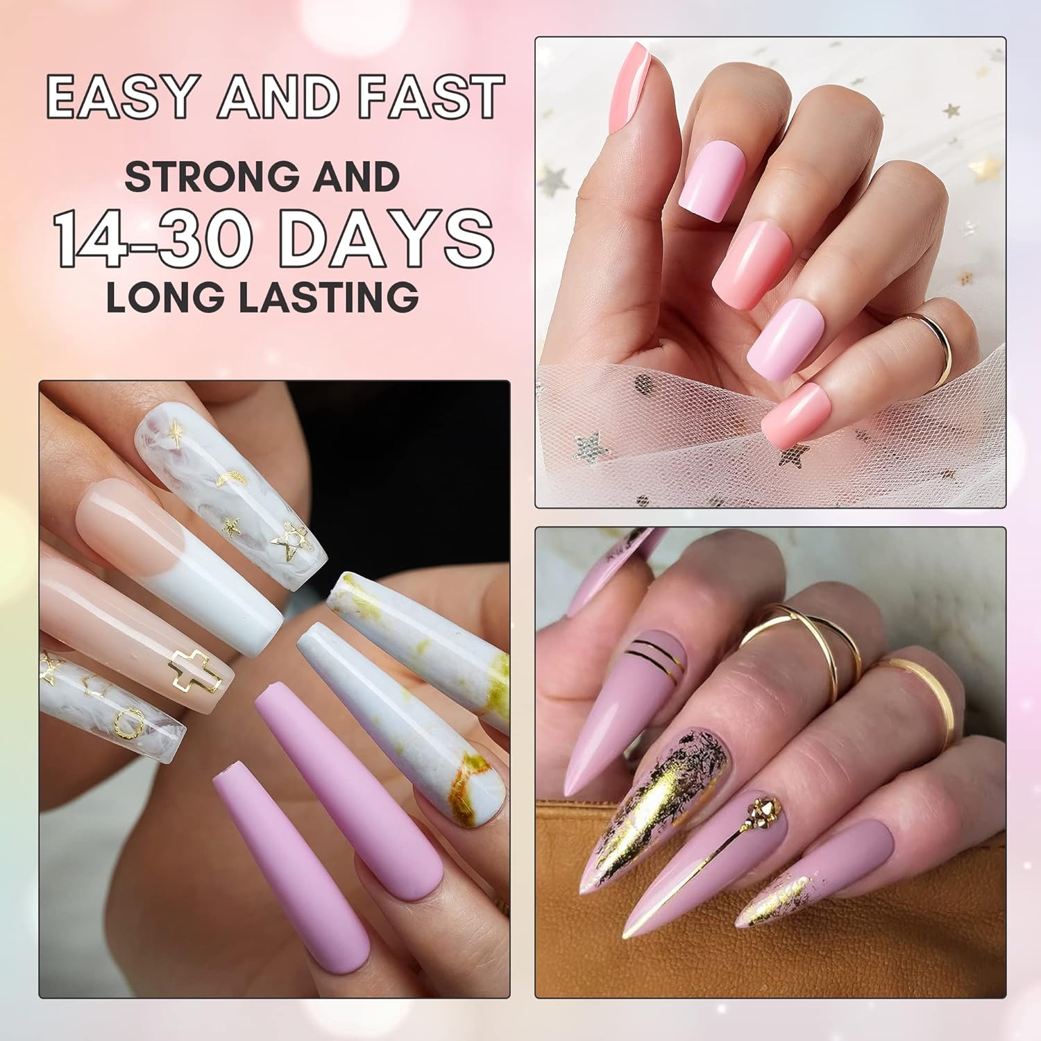 Detalle de Makartt Strong Nail Glue 40pcs for false nails 💅