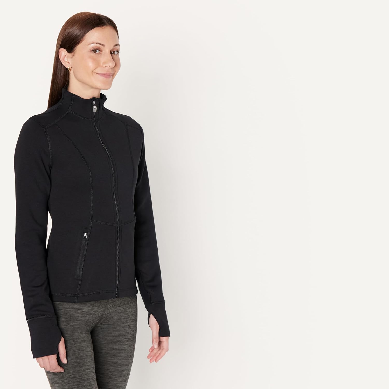 Detalle 2 de Amazon Essentials Women's Active Sweat Slim-Fit Zip-Through Jacket