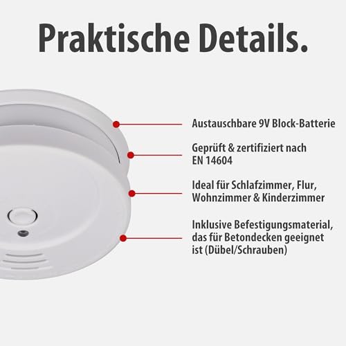 Thumbnail 2 de Brennenstuhl Rauchmelder Set 6x RM C 9010 mit austauschbarer Batterie – zuverlässiger Brandschutz für Wohnräume
