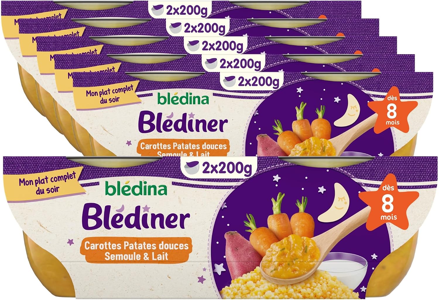 Thumbnail 4 de Blédina Blédîner Risotto Courgettes 12 bols