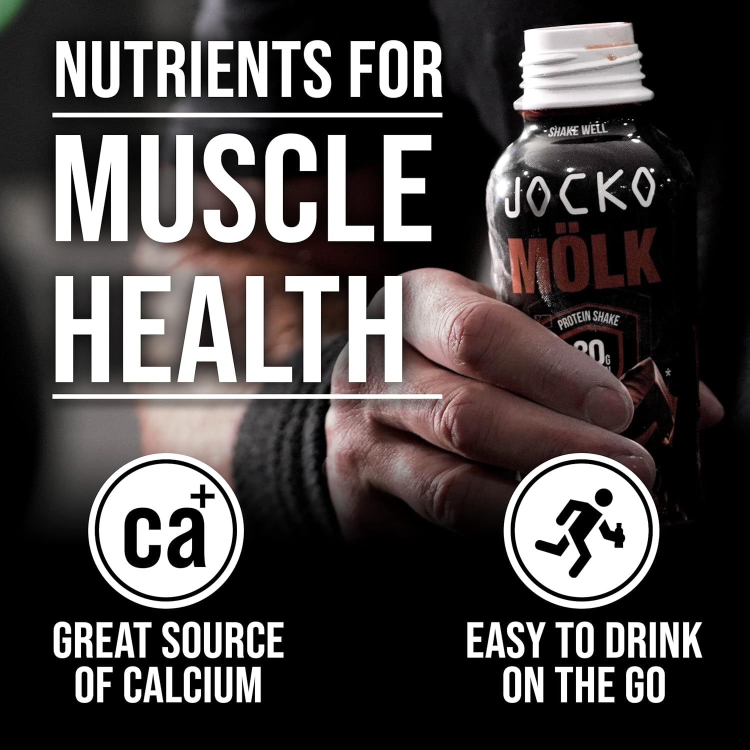 Detalle de Protein shake 30g grass fed Jocko Mölk