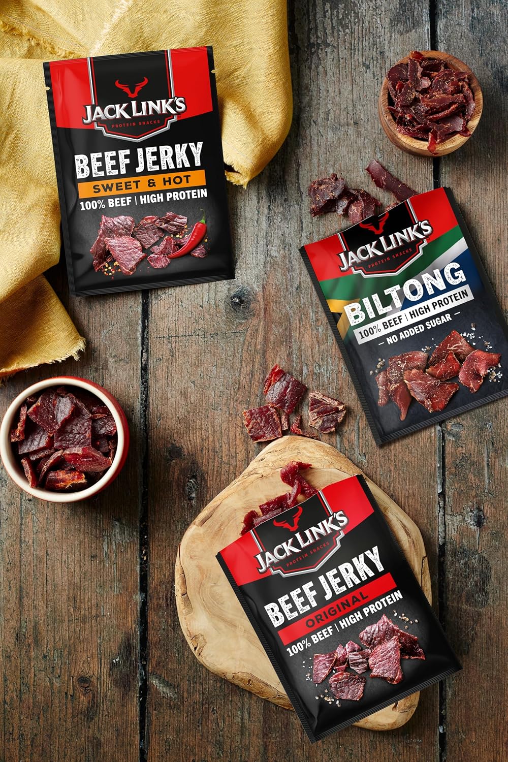 Thumbnail 5 de Jack Links Beef Jerky Teriyaki 🥩 Alta en Proteínas 12x25g