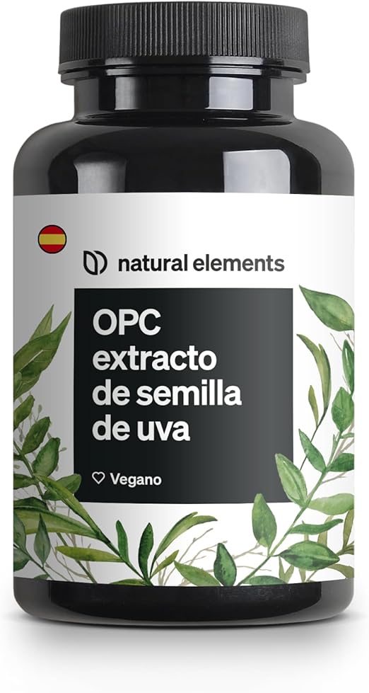 Detalle de OPC extracto de semilla de uva – 240 cápsulas veganas 🍇