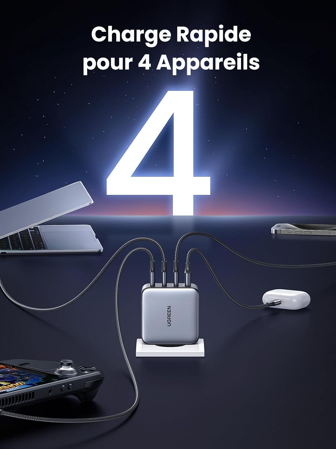 Thumbnail 3 de UGREEN Nexode 100W Chargeur USB-C Rapide 4 Ports GaN II