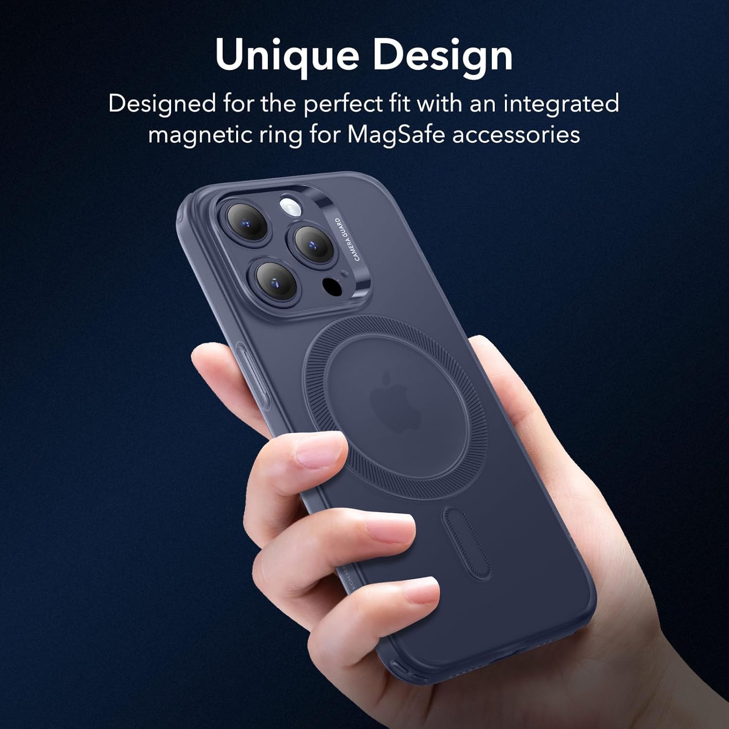 Thumbnail 3 de ESR Coque Zero Series pour iPhone 15 Pro Max – Bleu, MagSafe et Protection Militaire