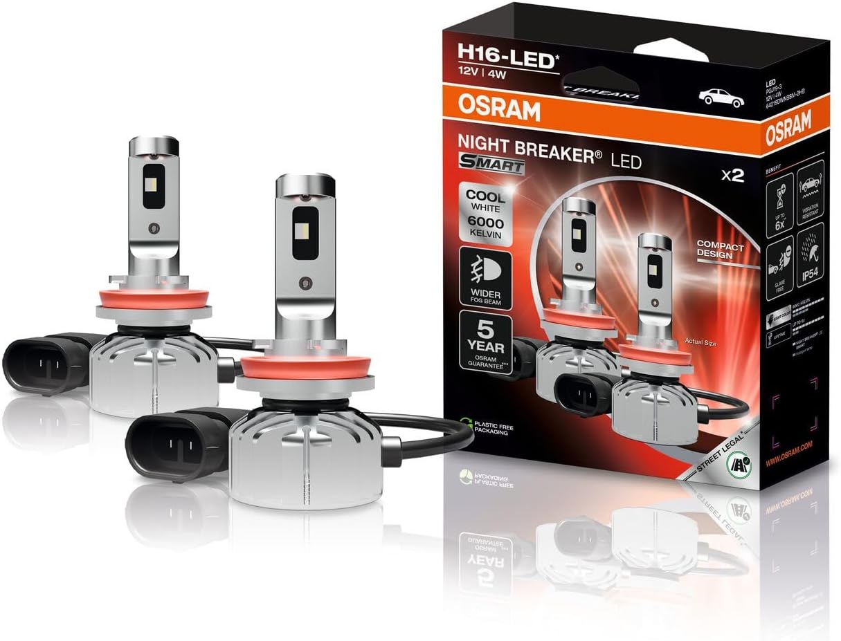 Thumbnail 5 de OSRAM NIGHT BREAKER LED SMART H8 – LED-Nebelscheinwerfer mit Straßenzulassung (2er Pack)