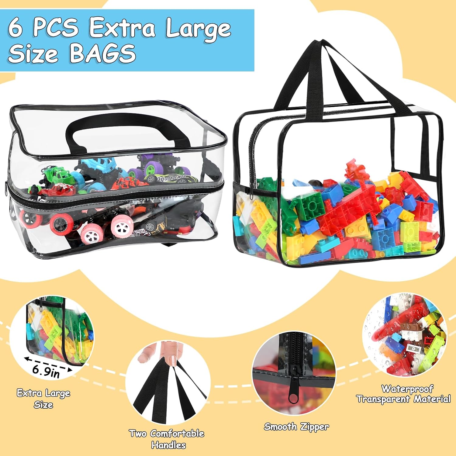 Thumbnail 2 de Extra Large Toy Storage Bags 12.6x9.25