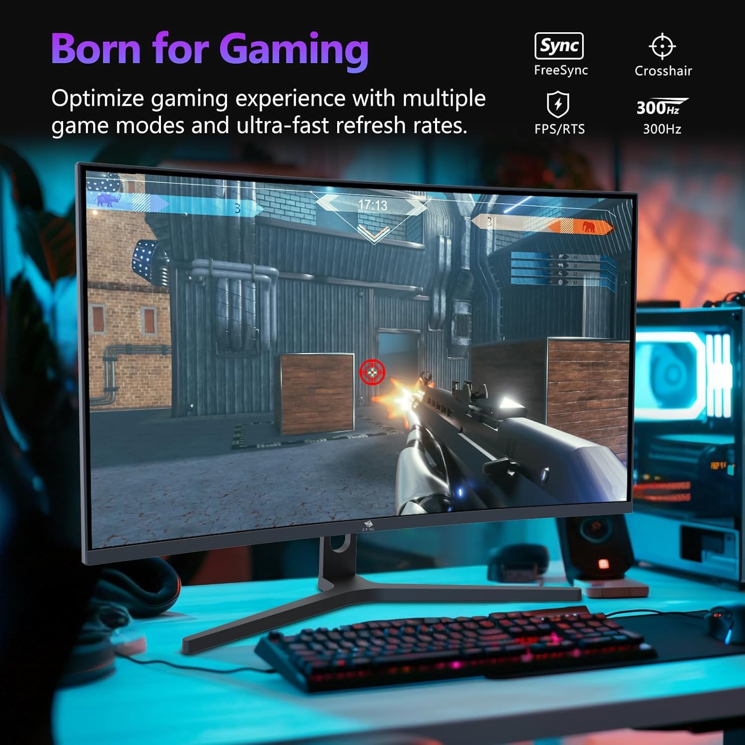 Detalle de Z-Edge 27 Zoll Curved Gaming Monitor 300Hz