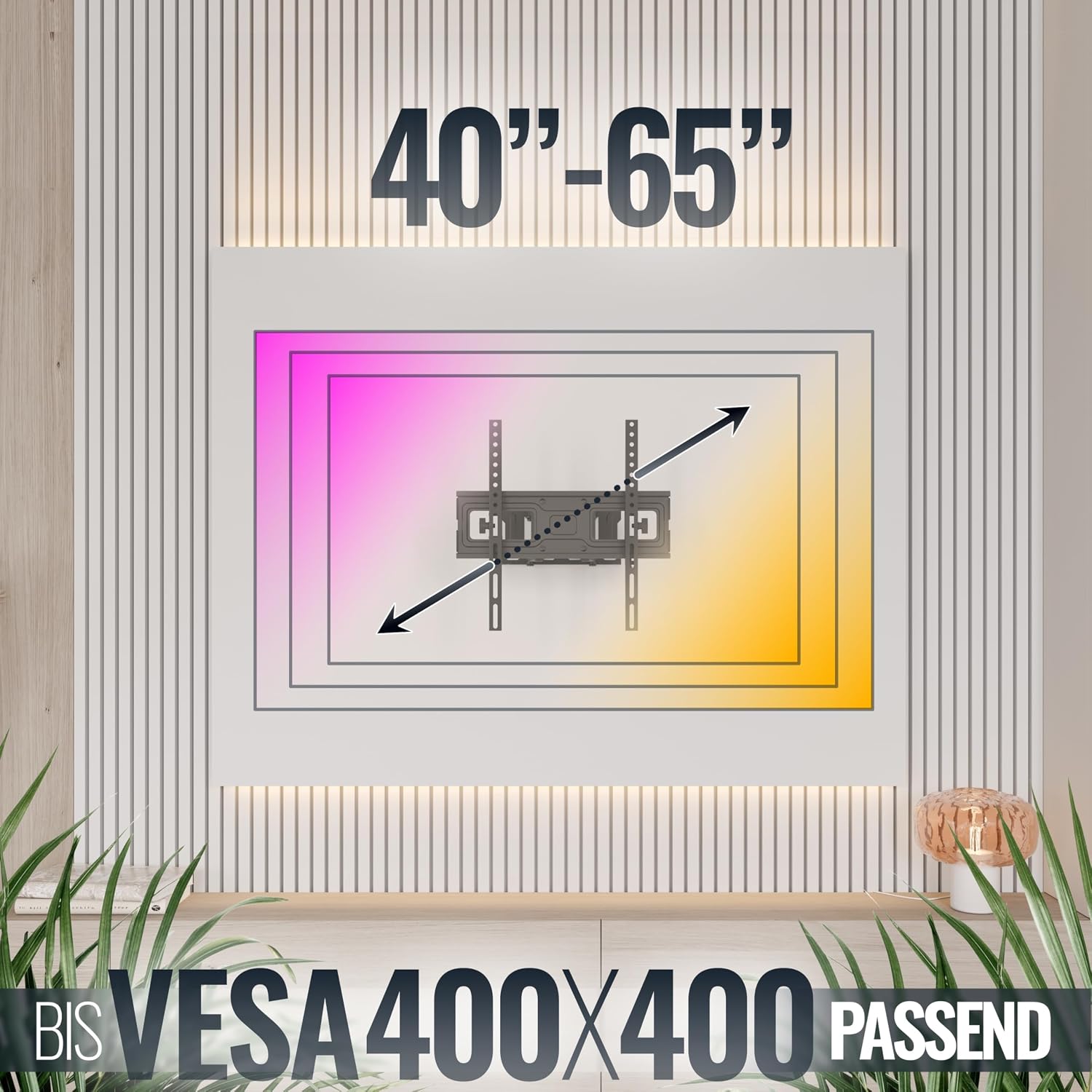 Thumbnail 3 de RICOO S6244 TV-Wandhalterung 45 kg VESA