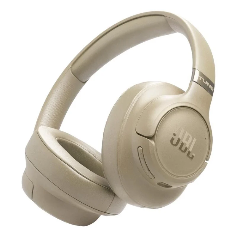 Detalle de JBL Tune 780NC: Auriculares inalámbricos con cancelación adaptativa de ruido beige