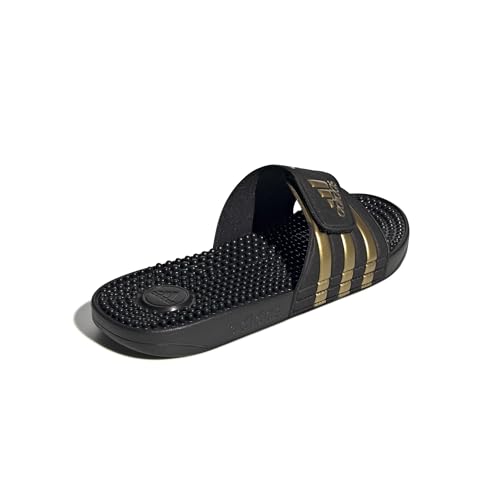 Detalle de adidas Mixte Adissage Slides Slipper – Core Black / Gold Metallic, taille 38 EU