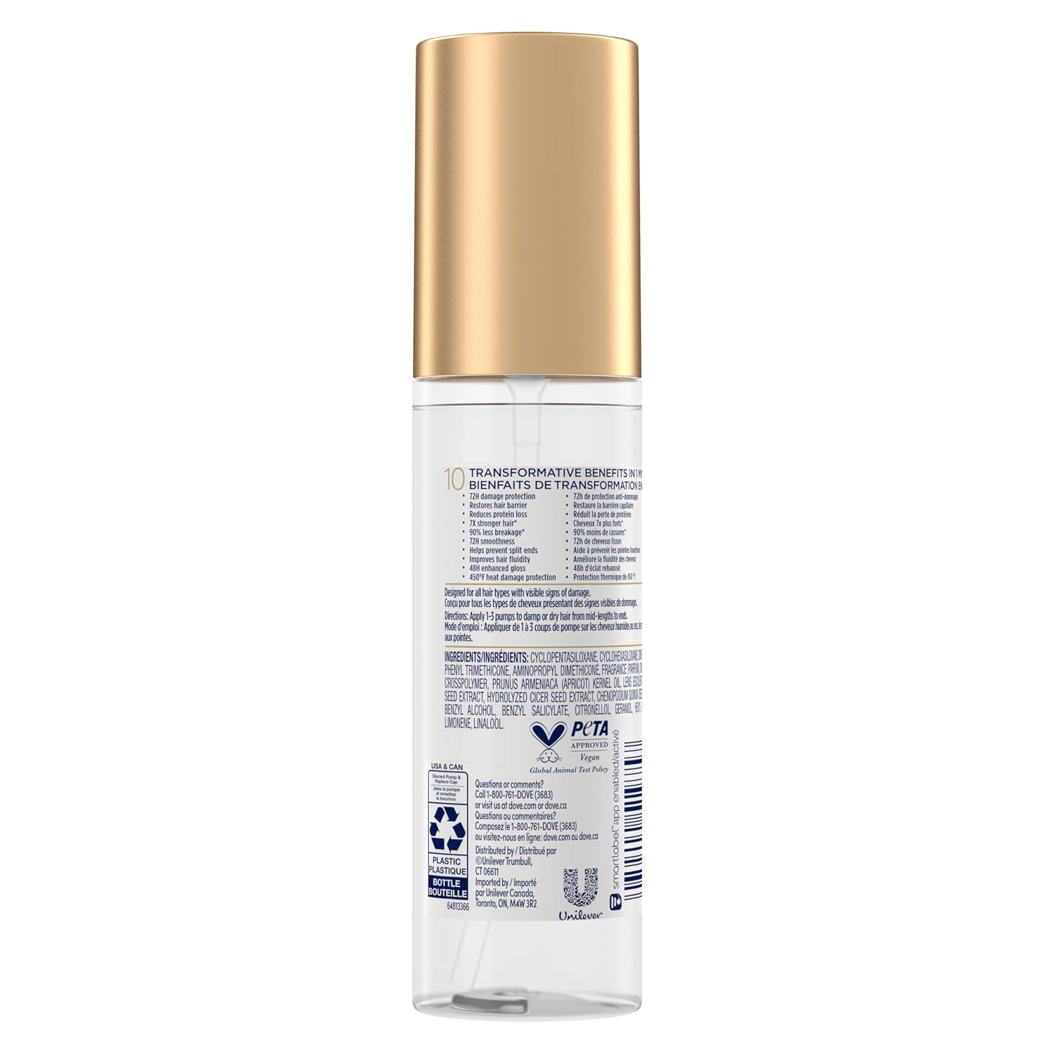 Thumbnail 1 de Dove Intensive Repair Serum for Damaged Hair, 3.3 oz with Amino Serum