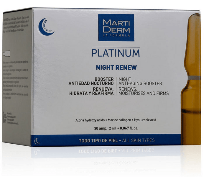MartiDerm Platinum Night Renew Ampollas ✨ 30 unidades