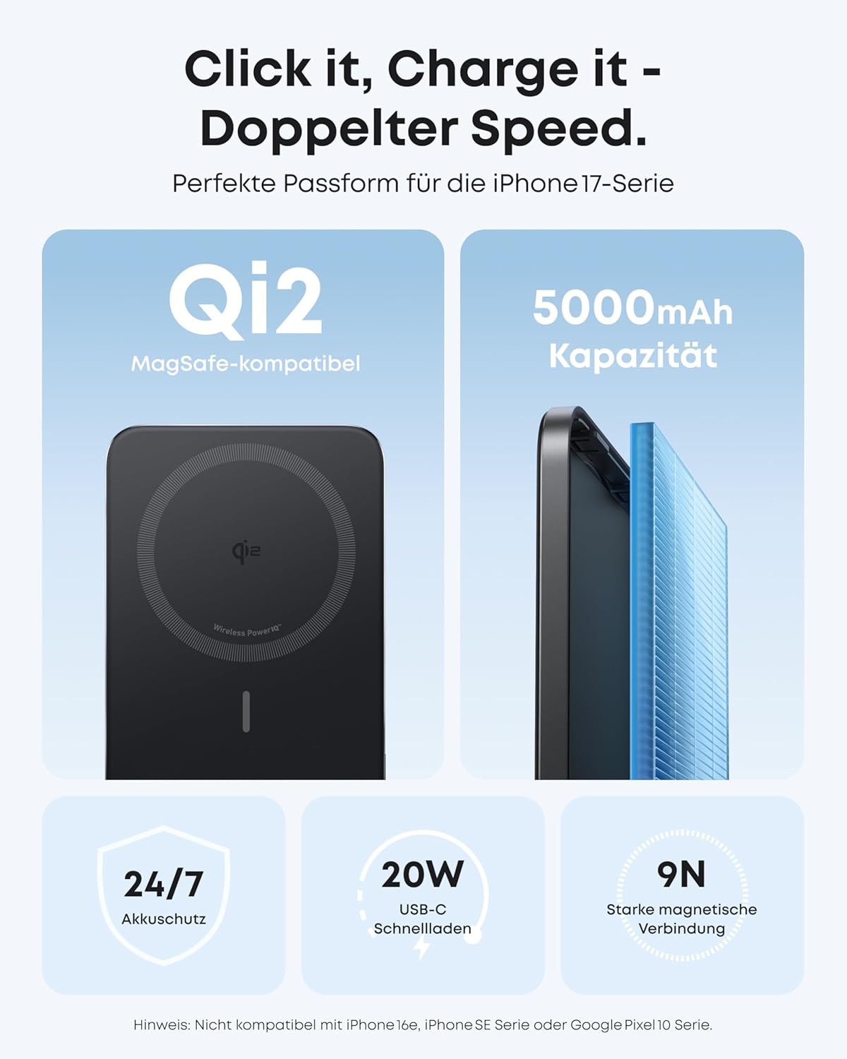 Detalle 2 de Anker Nano Powerbank 5000 mAh Magnet-Powerbank