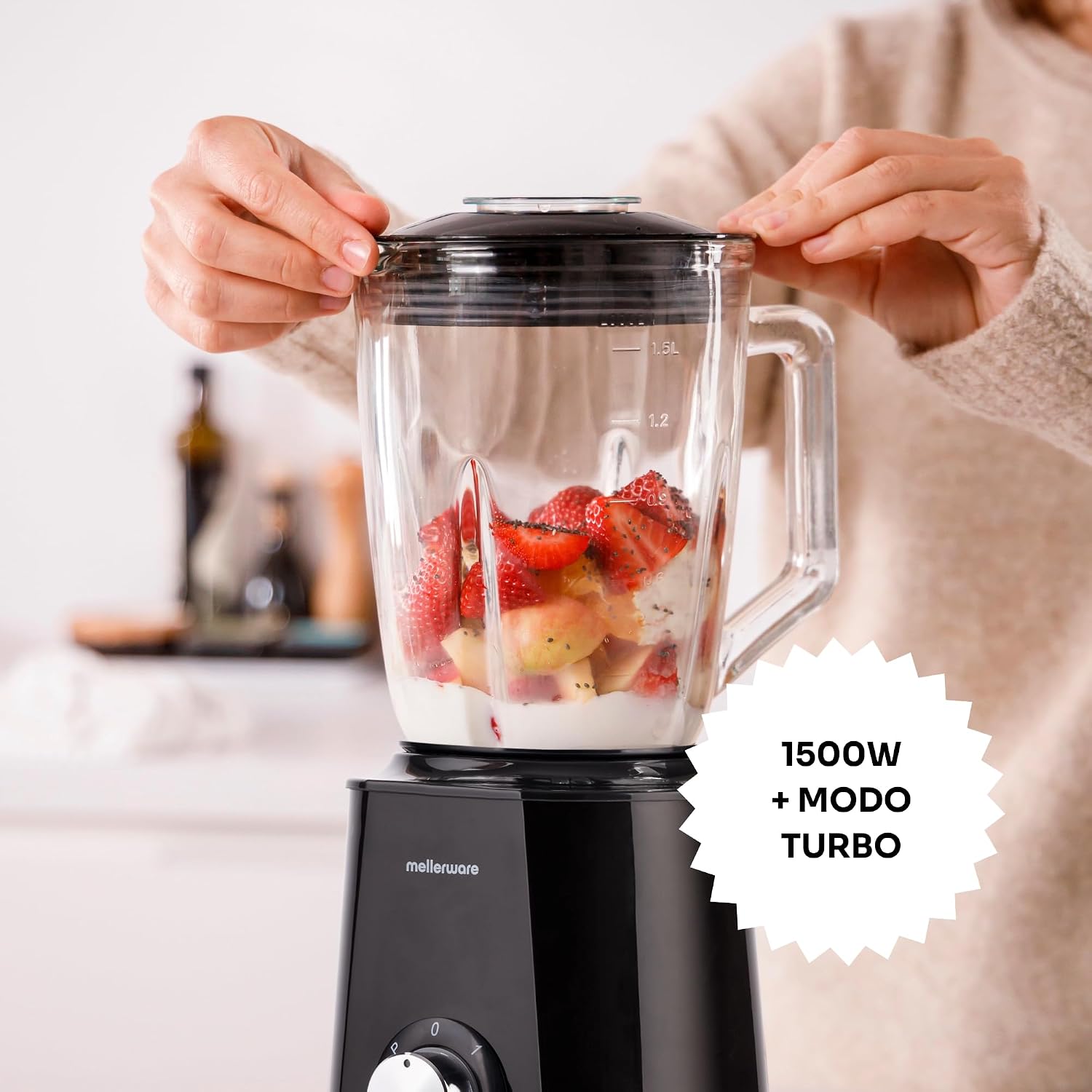 Detalle de Mellerware Mixy! 1500 W batidora de vaso