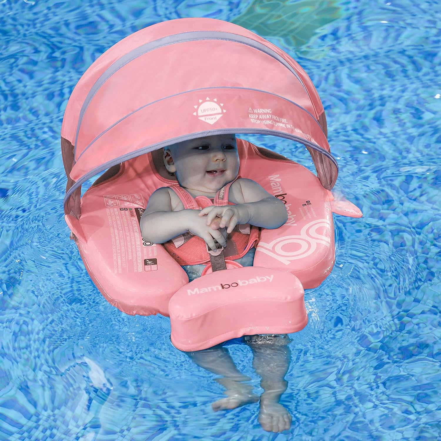 Thumbnail 4 de Luckclubtojoy Mambobaby Non-Inflatable Float with Canopy (UV-Protective) with Safety Buckle