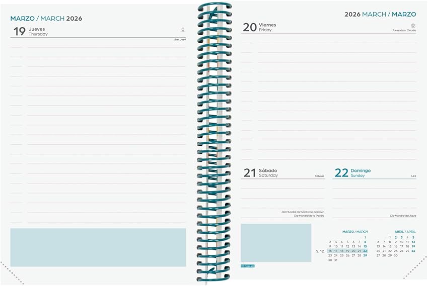Thumbnail 3 de Finocam Agenda Diva Curso 2025–2026 1 día página